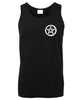 Pentacle Left Chest Logo Mens Singlet (Black)