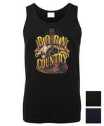 Born Country Mens Singlet (Colour Choices)