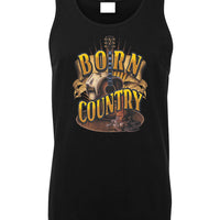 Born Country Mens Singlet (Black)