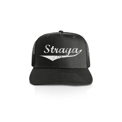 Straya Logo Trucker Hat (Coal, Black Mesh)