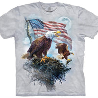 American Eagle Flag Adults T-Shirt