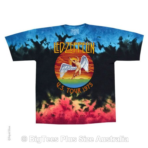 Led Zeppelin Icarus Tie Dye T-Shirt - Label U.S 3XL (Fits AUST 6XL)