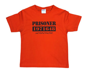 Childrens Prisoner Just Outta Time Out T-Shirt (Orange)