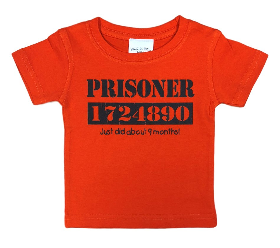 Childrens Prisoner Just 9 Months Baby & Toddler T-Shirt (Orange)