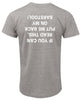 Put Me Back on My Barstool T-Shirt (Back Print, Marle Grey)