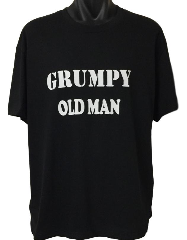 Grumpy Old Man T-Shirt (Black, Regular and Big Sizes) | BigTees ...