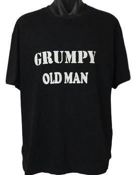 Grumpy Old Man T-Shirt (Black, Regular and Big Sizes)