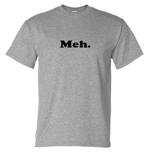 Meh. T-Shirt (Marle Grey, Regular and Big Sizes)
