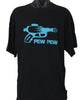 Ray-gun Pew Pew Retro Sci-Fi T-Shirt (Regular and Big Sizes)