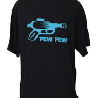 Ray-gun Pew Pew Retro Sci-Fi T-Shirt (Regular and Big Sizes)
