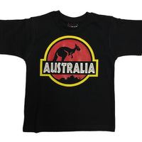 Childrens Roo Park Australia T-Shirt (Black)