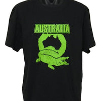 Australian Crocodile T-Shirt (Black, Regular and Big Sizes)