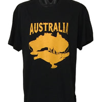 Australian Platypus T-Shirt (Black, Regular and Big Sizes)