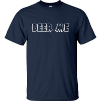 BEER ME T-Shirt (Navy Blue, Regular and Big Sizes)