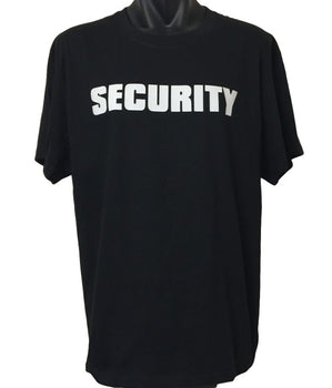 SECURITY T-Shirt (Black, Regular and Big Mens Sizes)