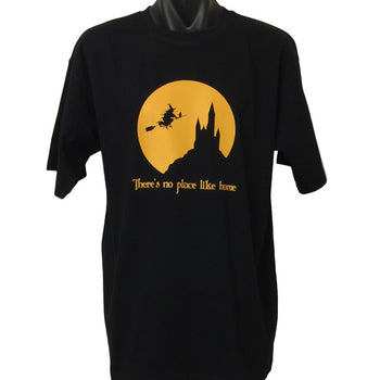 There's No Place Like Home Witch T-Shirt (Black, Regular and Big Sizes)