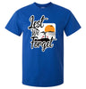 Lest We Forget Logo T-Shirt (Royal Blue, Regular and Big Sizes)