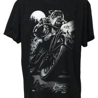 Bulldog Biker T-Shirt (Regular and Big Sizes)