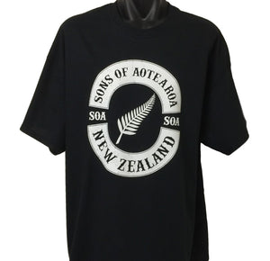 Sons of Aotearoa Silver Fern T-Shirt (Regular and Big Sizes)