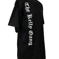 The Kelly Gang Olde Text T-Shirt (Black) - Side View