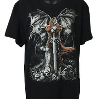 Gravestone Grim Reaper T-Shirt (Regular and Big Sizes)