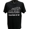 Evolution of Man Big Guy T-Shirt (Black, Regular and Big Sizes)