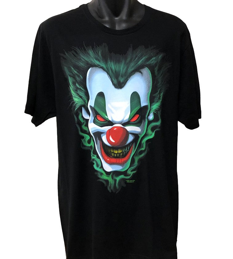 Evil Joker T-Shirt (Black, Regular and Big Sizes)