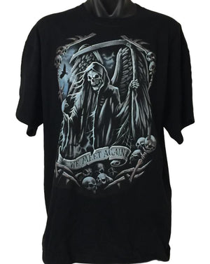 We Meet Again Grim Reaper T-Shirt (Regular and Big Sizes)