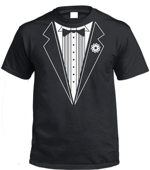 Classic Tuxedo T-Shirt (Black, Regular and Big Mens Sizes)