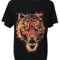 Fire Tiger T-Shirt (Regular and Big Sizes)