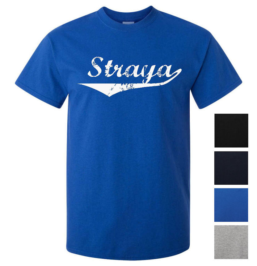 Straya T-Shirt (Colour Choices, White Print)
