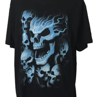 Blue Skulls T-Shirt (Regular and Big Sizes)