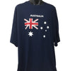Australian Flag T-Shirt (Navy Blue, Regular and Big Sizes)