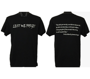 Lest We Forget with The Ode T-Shirt (Regular and Big Sizes)