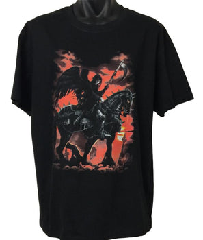 Death Rider Grim Reaper T-Shirt (Black, Regular and Big Sizes)