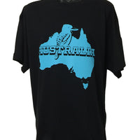 Australian Kookaburra T-Shirt (Black, Regular and Big Sizes)