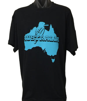 Australian Kookaburra T-Shirt (Black, Regular and Big Sizes)