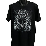 Egyptian Skull T-Shirt (Black, Regular and Big Sizes)