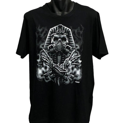 Egyptian Skull T-Shirt (Black, Regular and Big Sizes)