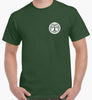 Discounted - Celtic Tree T-Shirt (Forest Green, White Print) - Size 8XL