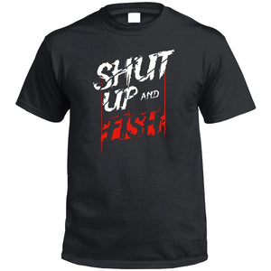 Shut Up & Fish T-Shirt (Black)