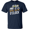 It's Beer O'Clock T-Shirt (Navy Blue, Regular & Big Mens Sizes)