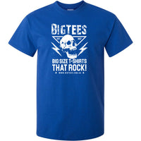 BigTees Australia Skull Poster Logo T-Shirt (Royal Blue)