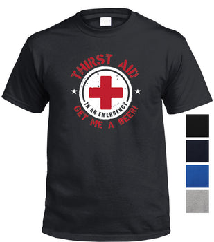 Thirst Aid Beer T-Shirt (Colour Choices)