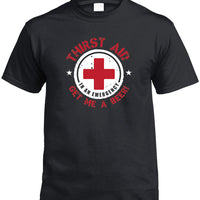 Thirst Aid Beer T-Shirt (Black)