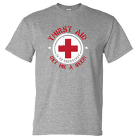 Thirst Aid Beer T-Shirt (Marle Grey)