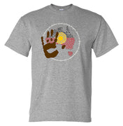 Acknowledgement of Country Aboriginal Flag T-Shirt (Grey)