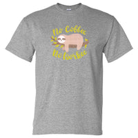 No Coffee No Workee Sloth T-Shirt (Grey)