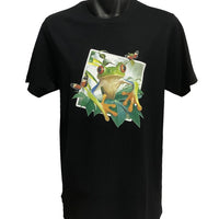 Red Eyed Tree Frog T-Shirt (Black, Regular and Big Sizes)