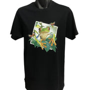 Red Eyed Tree Frog T-Shirt (Black, Regular and Big Sizes)